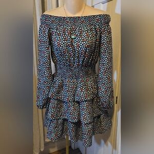 Michael Kors Multicolor Off-Shoulder Dress